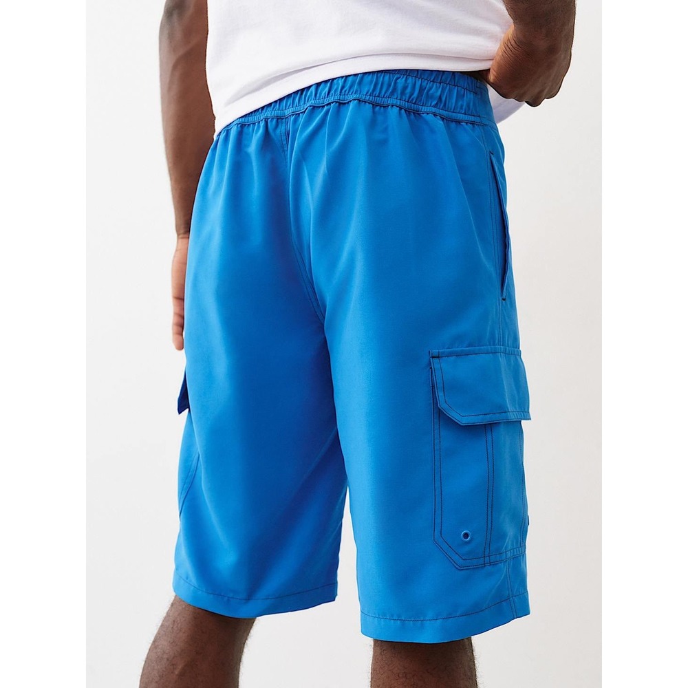 True‎ Religion Flap Pocket Cargo Board Shorts Mens Medium Swim Trunks Beach NWT - Picture 9 of 15